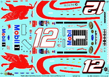 NASCAR DECAL #45 SPRINT PCS 2000 BGN MONTE CARLO ADAM PETTY SLIXX